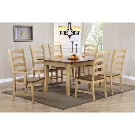 Fine-Line 30.5 x 62 x 40 in. Brook Rectangular Extension Dining Set - 7 Piece FI1209132